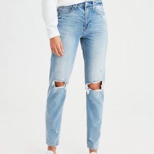 American Eagle Ripped Mom Jeans